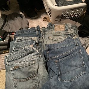 5 pairs of work jeans